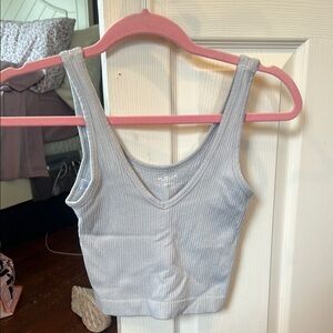 Urban Outfitters Gray Ribbed Tank Top